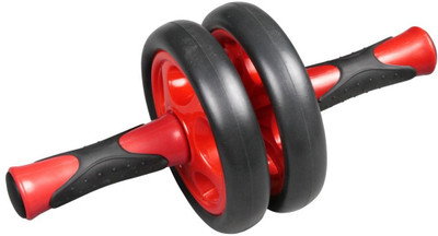 B FIT USA Exercise Wheel Ab Exerciser(Red, Black), Black;red