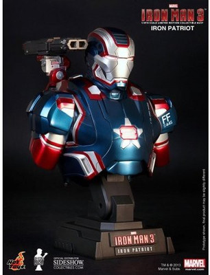 Iron Man Hot3 Iron Patriot 1/4 Scale Bust Marvel'S The Avengers(Multicolor)