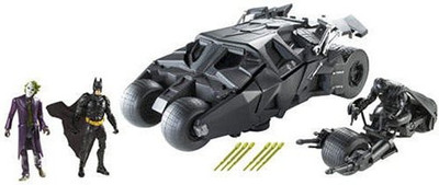 Mattel The Dark Knight Stealth Launch Batmobile With 2(Black)