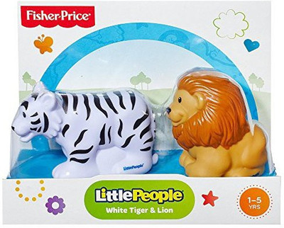 Fisher-Price Little People White Tiger & Lion(Multicolor)