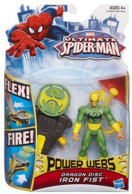 Spiderman Marvel Ultimate Power Webs Dragon Disc Iron Fist(Multicolor)