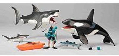Animal Ocean & Prehistoric Discovery Great White Shark & Killer Whale Playset - Animal Planet(Multicolor)
Animal Ocean & Prehistoric Discovery Great White Shark & Killer Whale Playset - Animal Planet(Multicolor)