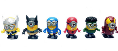 Kiditos Minion Despicable Me Key Walking Avengers 2 Figures(Multicolor)