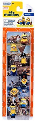 Minions Movieexclusive 8Piece Minion Gift Set1Inch(Multicolor)