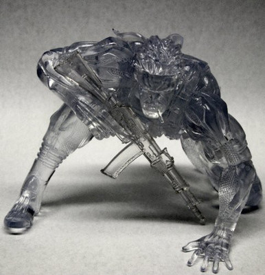 Medicom Metal Gear Solid 4 Old Snake "Ready" Udf (Clear Version)(Grey)