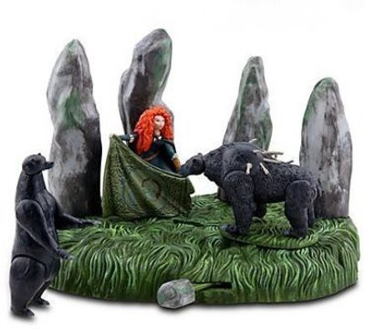 Disney Pixar Brave Bear Playset Merida & 2 Bears(Multicolor)