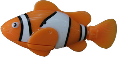 Adraxx Clownfish Water Sensitive Robot Fish for Kids Aquarium(Orange)