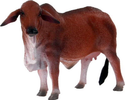 Collecta Red Brahman Cow Toy Figure(Multicolor)