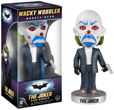 Funko Dark Knight Movie Bank Robber Wacky Wobbler(White, Blue, Green, Grey)