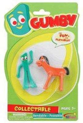 Gumby NJ Croce Mini Pokey Action Figure 2-Pack(Multicolor)