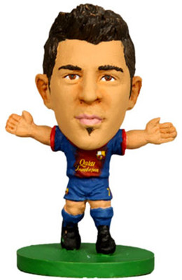 SoccerStarz F.C.Barcelona David Villa(Multicolor)