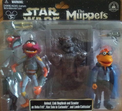 Disney Star Wars Muppets Animal Link Hogthrob Scooter As Boba(Multicolor)