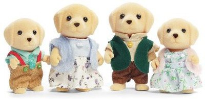 Calico Critters Yellow Lab Family(Multicolor)