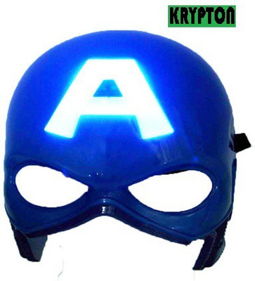 Krypton Marvel Avengers Assemble Captain America Hero Mask(Multicolor)