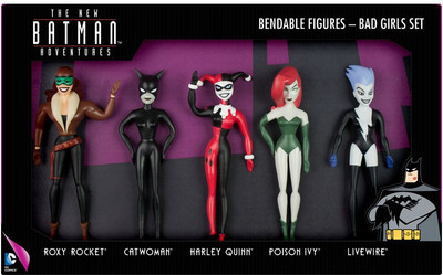 NJ Croce The New Batman Adventures: "Bad Girls" 5-Piece Bendable Figure Set(Multicolor)