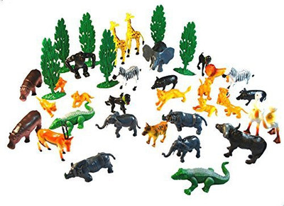 PSE 38 Piece Wild Safari Playset In Bucket(Multicolor)