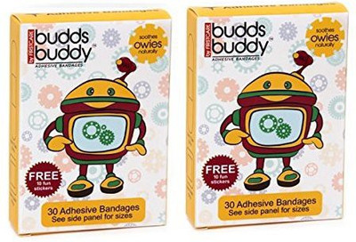 Buddsbuddy Adhesive Bandages (Yellow, Pack of 2, 30 Pieces Per Pack) Adhesive Band Aid(Set of 30)