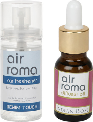 Airroma Denim Touch, Indian Rose Aroma Oil, Spray(75 ml)