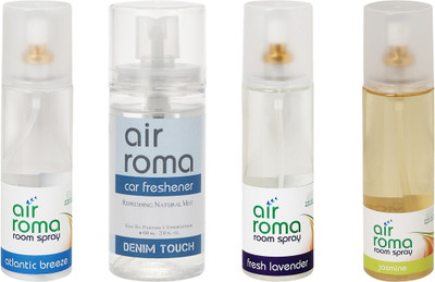 Airroma Atlantic Breeze, Denim Touch, Fresh Lavender, Jasmine Spray(660 ml)
Airroma Atlantic Breeze, Denim Touch, Fresh Lavender, Jasmine Spray(660 ml)