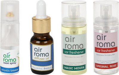 Airroma Atlantic Breeze, Magic Mogra, Original Rose Aroma Oil, Spray(350 ml)
Airroma Atlantic Breeze, Magic Mogra, Original Rose Aroma Oil, Spray(350 ml)