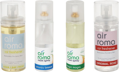 Airroma Aqua Lime Fresh, Atlantic Breeze, Magic Mogra, Original Rose Spray(520 ml)
Airroma Aqua Lime Fresh, Atlantic Breeze, Magic Mogra, Original Rose Spray(520 ml)