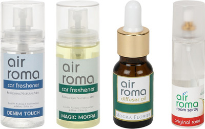 Airroma Denim Touch, Magic Mogra, Mogra Flower, Original Rose Aroma Oil, Spray(350 ml)
Airroma Denim Touch, Magic Mogra, Mogra Flower, Original Rose Aroma Oil, Spray(350 ml)