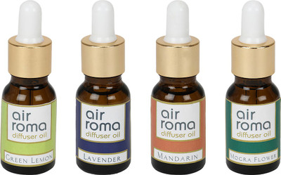 Airroma Green Lemon, Lavender, Mandarin, Mogra Flower Aroma Oil, Spray(60 ml)