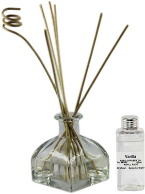 Brahmz Vanilla Aroma Oil, Diffuser Set(100 ml)