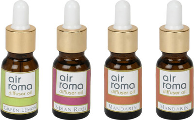 Airroma Green Lemon, Indian Rose, Mandarin Aroma Oil(90 ml)