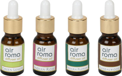 Airroma Green Lemon, Indian Rose, Mogra Flower, Sandalwood Aroma Oil, Spray(120 ml)
Airroma Green Lemon, Indian Rose, Mogra Flower, Sandalwood Aroma Oil, Spray(120 ml)