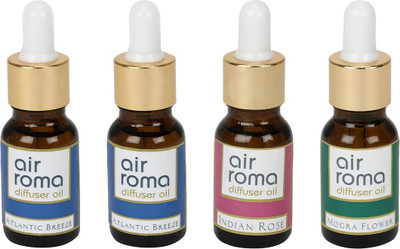 Airroma Atlantic Breeze, Indian Rose, Mogra Flower Aroma Oil, Spray(90 ml)
