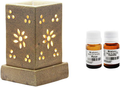 Brahmz Rose / Vanilla Aroma Oil, Diffuser Set(20 g)