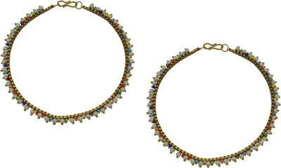 High Trendz Dazzle Collection Alloy Anklet(Pack of 2)