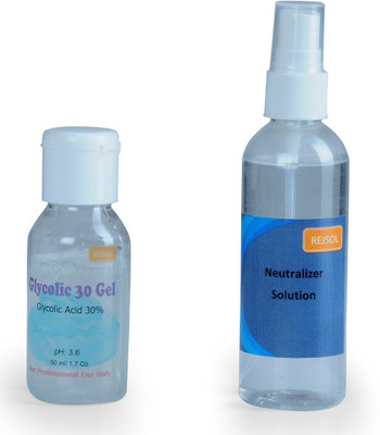 REJSOL Glycolic acid 30% Gel 50 ml with 100 ml Neutralizer(150 ml)
