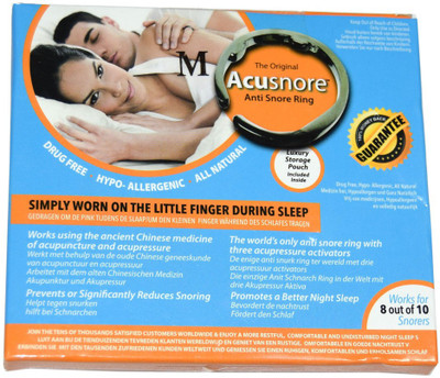 Acusnore Ring- With Three Acupressure Activators (Medium) Anti-snoring Device(Nose Clip)
Acusnore Ring- With Three Acupressure Activators (Medium) Anti-snoring Device(Nose Clip)