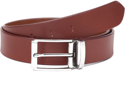 Hornbull Men Formal Maroon Genuine Leather Belt