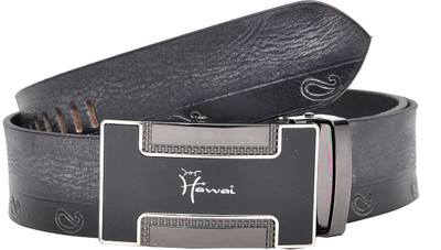 Hawai Men Casual, Formal Black Genuine Leather Belt