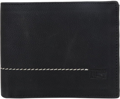 Gansta Men Black Artificial Leather Wallet(3 Card Slots)