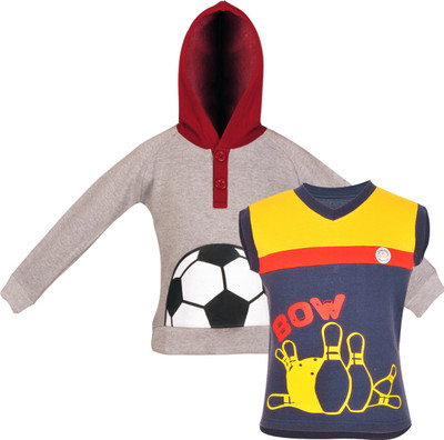 Gkidz Boys Casual T-shirt(Grey
