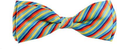 Blacksmith Multi Stripesdesign Bow Striped Men's Tie, Green