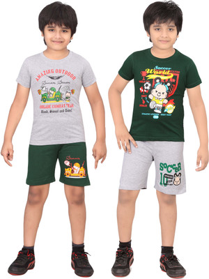 Dongli Kids Nightwear Boys Printed Cotton(Multicolor), Mgreen & wmelange & wmelange & mgreen
Dongli Kids Nightwear Boys Printed Cotton(Multicolor), Mgreen & wmelange & wmelange & mgreen