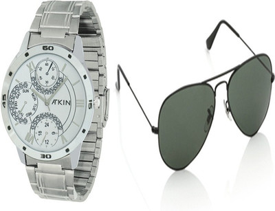 Atkin Wrist Watch Men's Combo