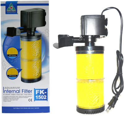 Asian Star Internal Filter FK-1502 (Power: 15W - F.Max: 1200L/Hr | Completely Submersible Motor, Safe & Rely Quiet Operation) Power Aquarium Filter(Mechanical Filtration for Salt Water and Fresh Water)
Asian Star Internal Filter FK-1502 (Power: 15W - F.Max: 1200L/Hr | Completely Submersible Motor, Safe & Rely Quiet Operation) Power Aquarium Filter(Mechanical Filtration for Salt Water and Fresh Water)