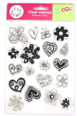 Vardhman clear stamp heart design