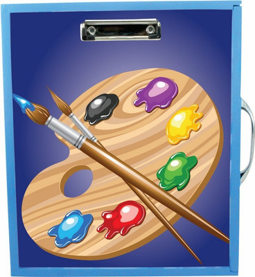 Enigmatic Woodworks Wooden Art Box - Art Theme1(Blue)