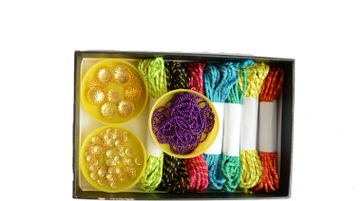 ecaart Thick Silk Threads/Flower Cap for Silk thread jewellery making