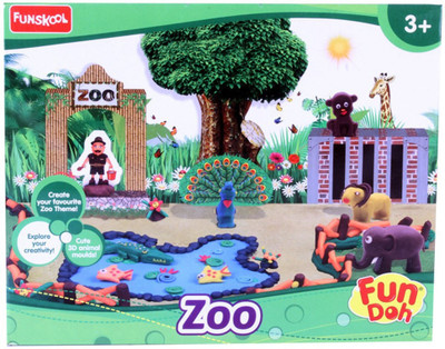 Funskool Fundoh Zoo,Multi Colour