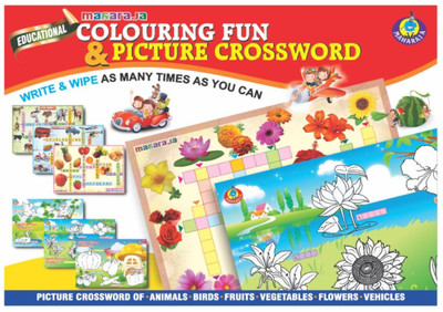 Maharaja Colouring Fun With Picture Crossword