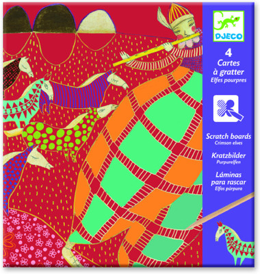 Djeco Crimson Elves Scratch Boards