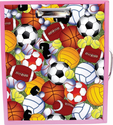 Enigmatic Woodworks Wooden Art Box - Sport Theme1(Pink)